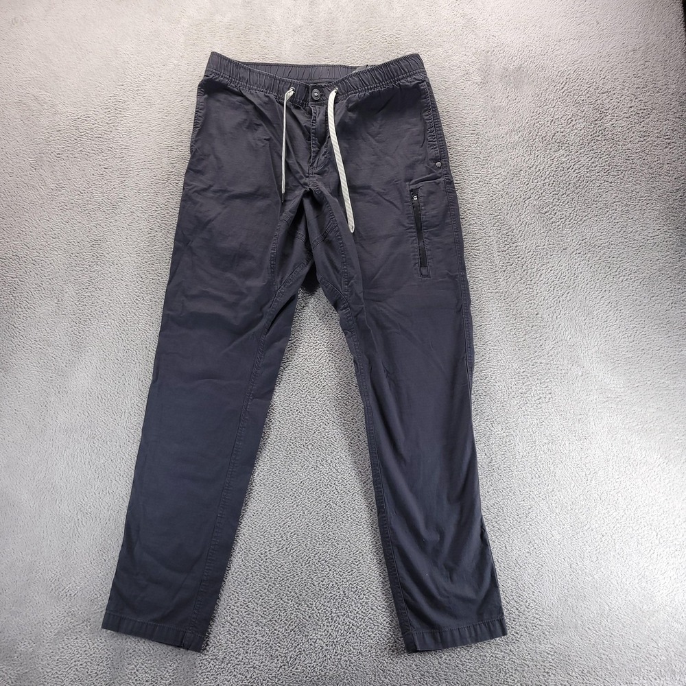 Vuori Pants Mens XL Gray Ripstop Climber Jogger Drawstring Stretch Travel Casual